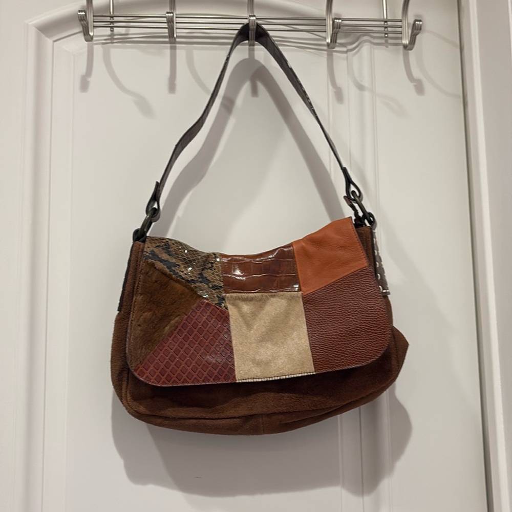 Brown Leather Purse - Handmade in Italy